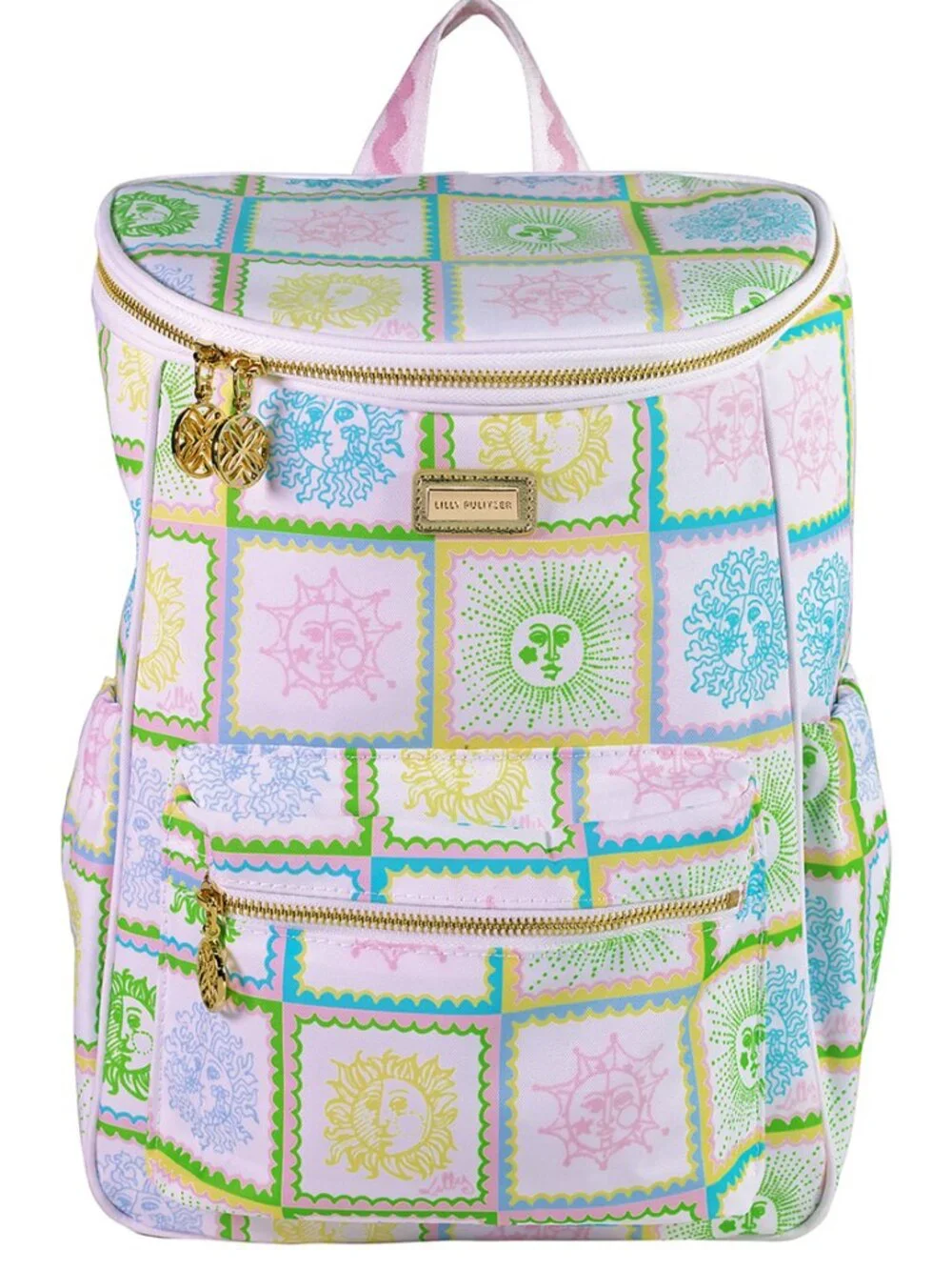 Lilly Pulitzer 3 pc Sun Tiles Beach Set (Cooler Backpack; Beach Towel; & Pouch